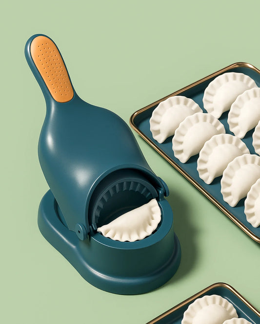 2-in-1 Momos, Ghughra & Gujiya Maker | Dumpling Press Mould Machine | Kitchen Tool for Easy Wrapping & Shaping