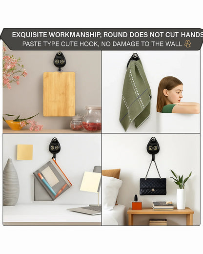 Cute hook used for hanging various items in a home setting with text about its workmanship.